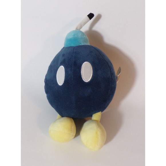 OFFICIAL Super Mario Bros BOMB Plush Doll BOB-OMB Stuffed Soft Toy Nintendo 6" - Picture 1 of 3